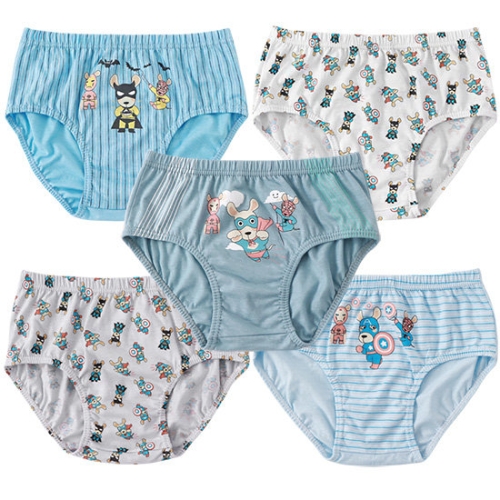 아날도바시니 딩동댕키즈 히어로즈 순면 삼각 팬티 5종 남아동_이미지