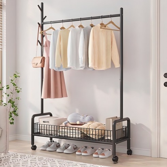 Zuge 튼튼한 1단 이동식 행거 900_이미지