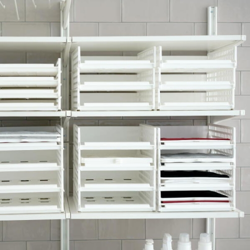 보노하우스 풀 슬라이딩 옷정리 적층 트레이 소형 (5개)