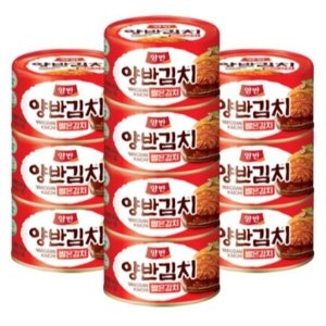 양반 캔 볶음김치 160g x10캔 반찬 통조림