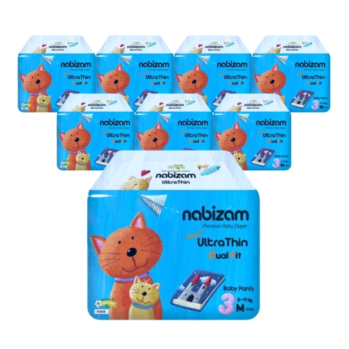 나비잠 울트라씬 듀얼핏 썸머팬티형 중형 공용 (256매)