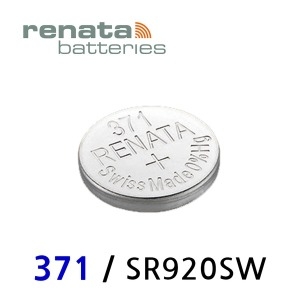 레나타 시계 배터리 371 손목시계약 SR920SW이미지입니다. 누르면 해당 게시물로 새창이동합니다.