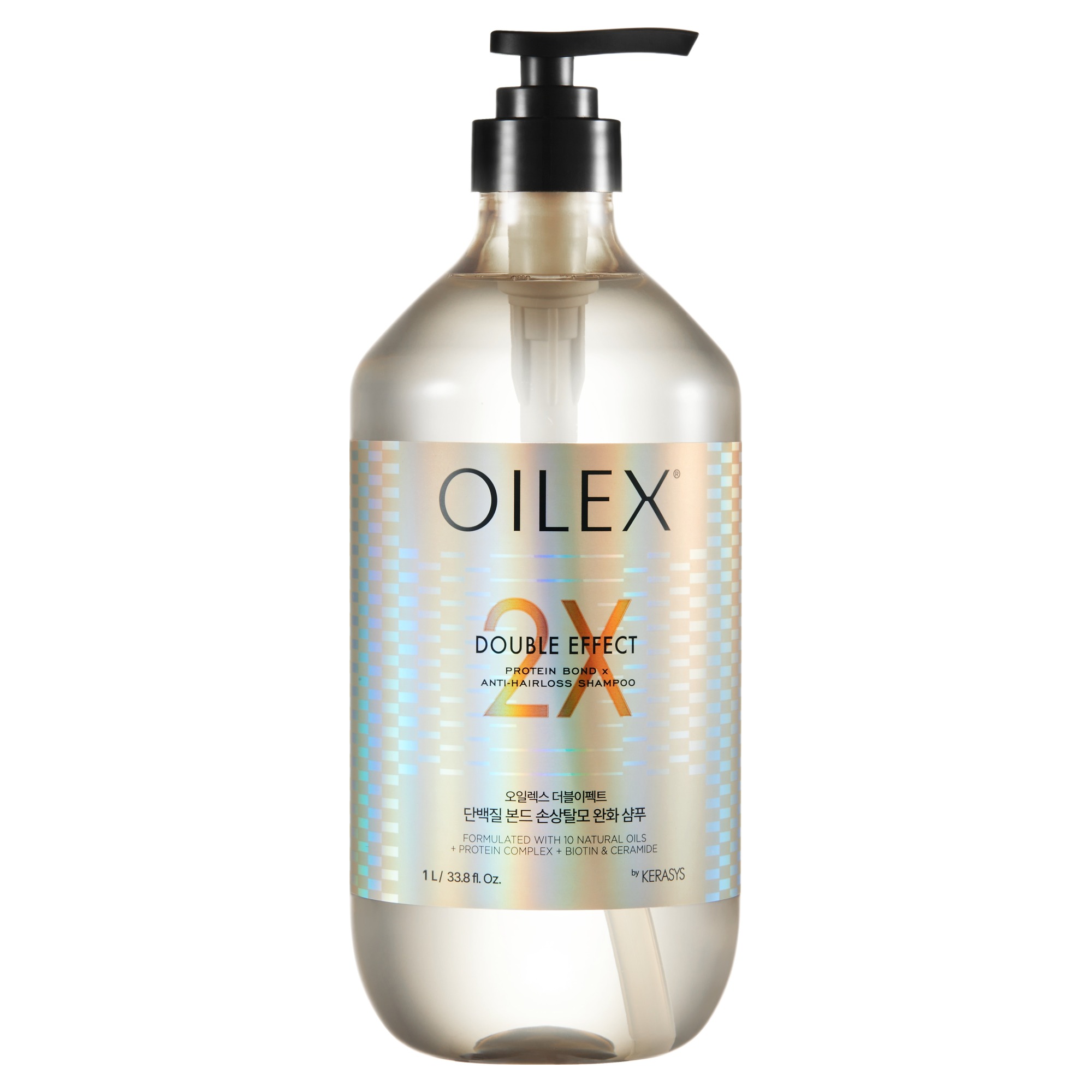 케라시스 오일렉스 더블이펙트 단백질 본드 손상탈모 완화 샴푸 1000ml