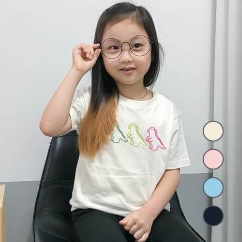 험블스튜디오 공룡 프린팅티 주니어 라운드 아동티셔츠 7289506_이미지