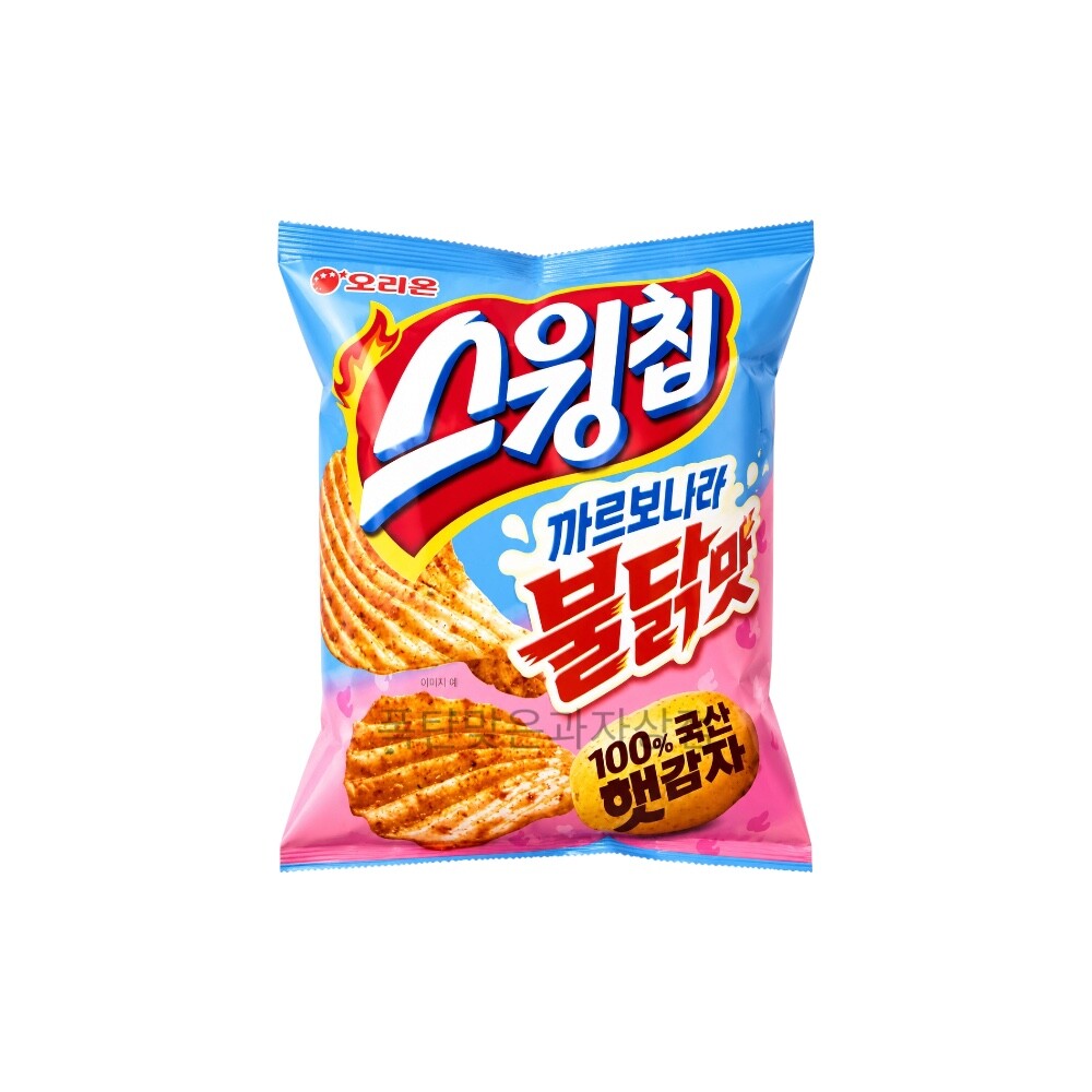 오리온 스윙칩 까르보나라불닭맛 100g (11개)_이미지
