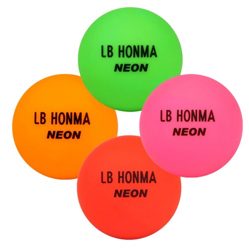 LB 혼마 비비드 네온 4피스 파크골프공_이미지