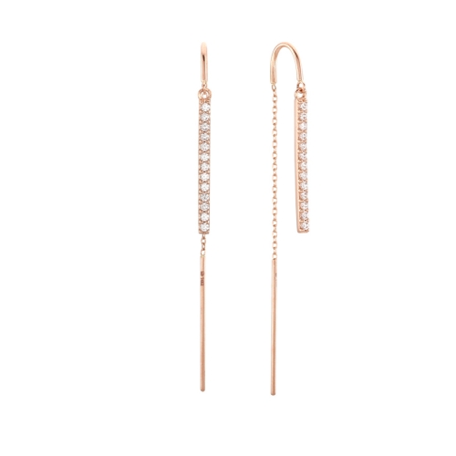 14K 두줄 드롭 귀걸이 LPSH2070G