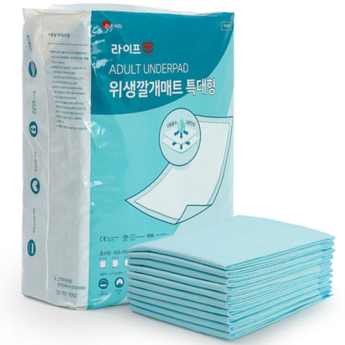 라온아띠 라이프업 위생깔개매트 특대형 10개 (6팩(60개))_이미지