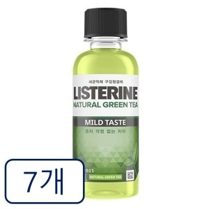리스테린 내추럴 그린티 마일드 100ml (7개)_이미지