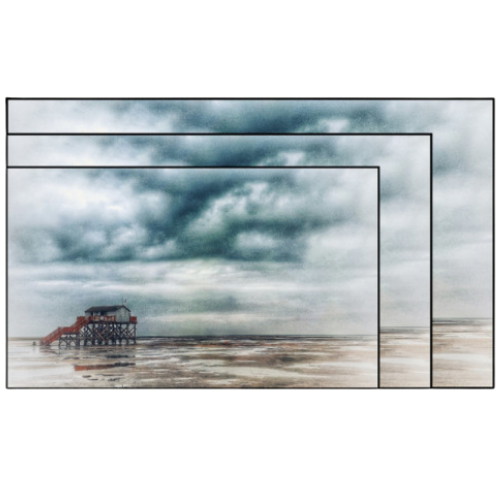 맥스스크린 CLR 블랙 슬림베젤 와이드 액자스크린 MS 시리즈