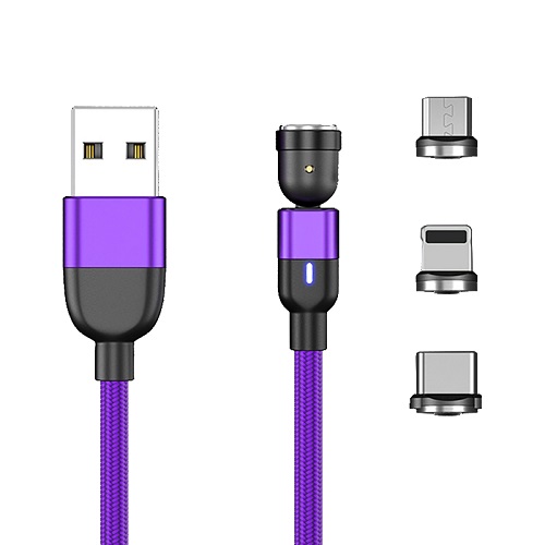 지원아이앤씨 마그네틱 멀티 고속충전 케이블 (1m)_이미지