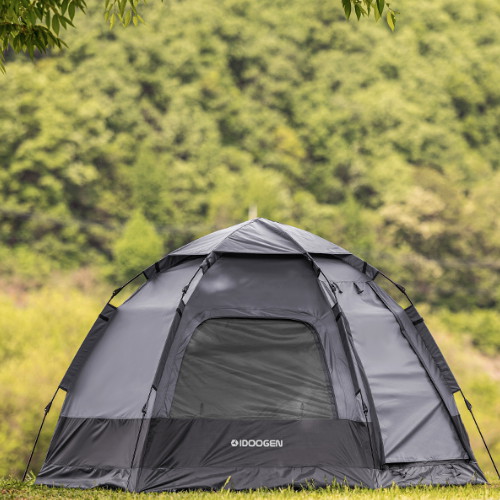 아이두젠 패스트캠프 오토6 윈도우2 원터치 텐트 챠콜그레이_이미지