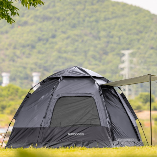 아이두젠 패스트캠프 오토6 윈도우2 원터치 텐트 챠콜그레이_이미지