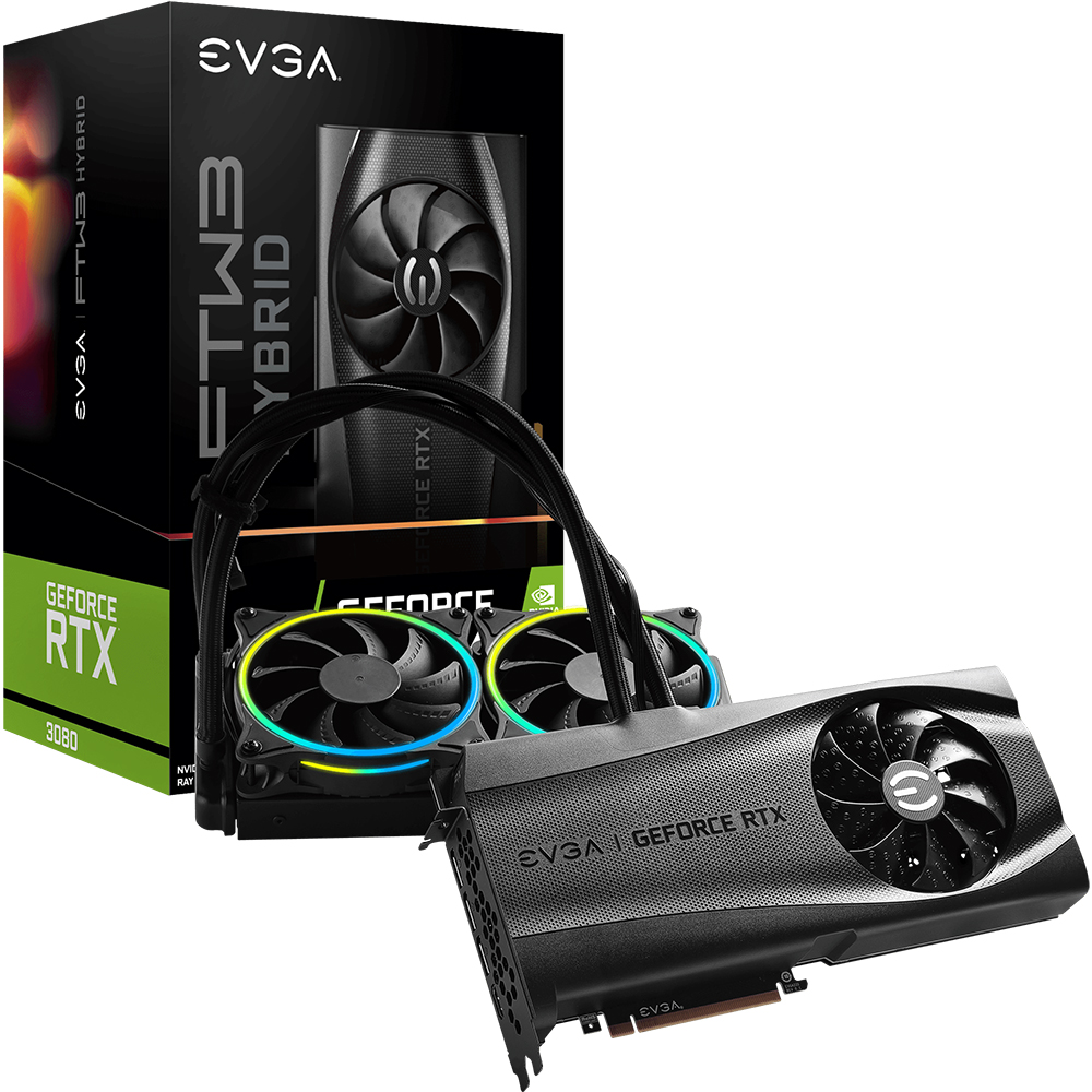 EVGA 지포스 RTX 3080 FTW3 ULTRA HYBRID GAMING D6X 10GB LHR_이미지
