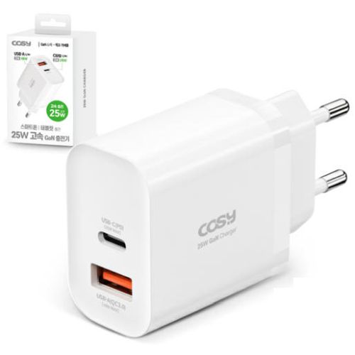 코시 베노 PD PPS 25W 2포트 GaN 충전기 CGR2298PQ
