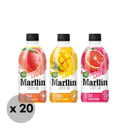 웅진식품 자연은 더말린 제로 자몽 500ml (20개)