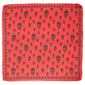 알렉산더맥퀸 시즌인하 할인 스컬557717 3052Q 6460 실크 스카프