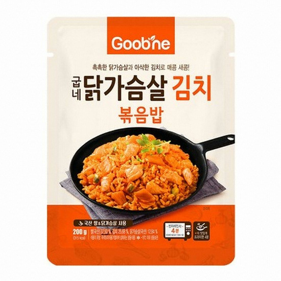 지앤건강생활 굽네 닭가슴살 김치 볶음밥 200g (1개)_이미지