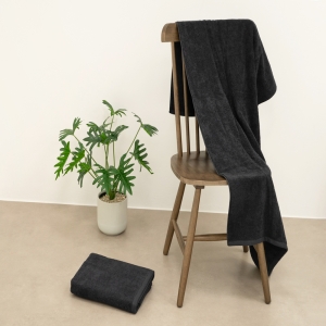 코멧 홈 호텔 바스타월 450g 30수 면사 다크그레이 2개