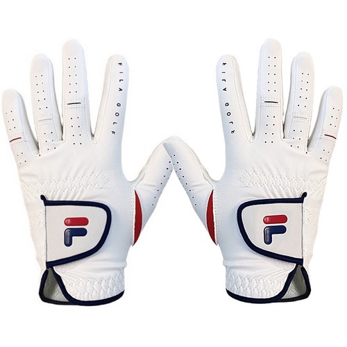 휠라골프 프리미엄 스킨핏 반양피 골프장갑 양손 FG3GVE2804X (2개)_이미지