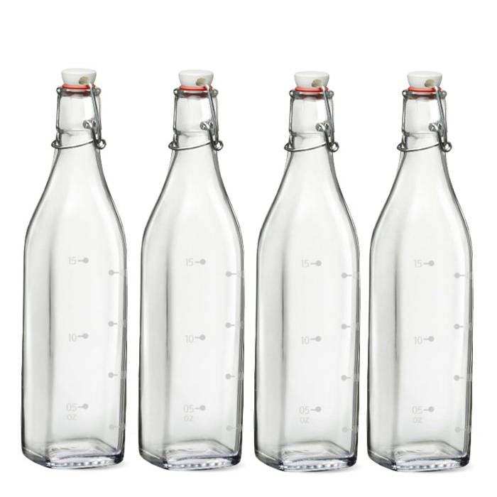 국산 스윙 사각 눈금 오일병 500ml