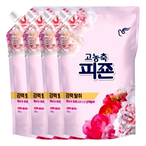 피죤 로맨틱 플라워 리필 1.6L (4개)_이미지