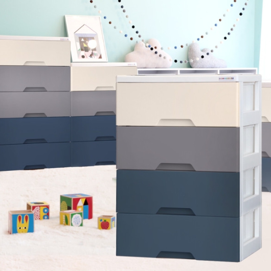 코지모던 우드상판 4단 서랍장