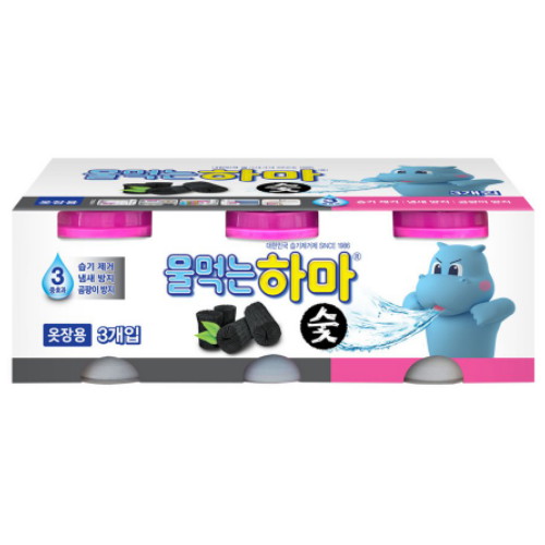 물먹는하마 숯 옷장용 280g (8개)_이미지