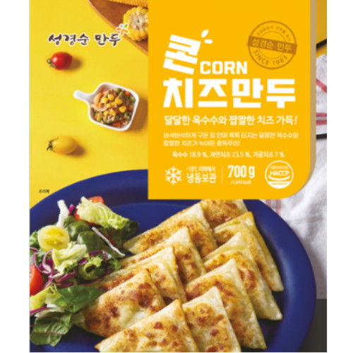 성경순만두 콘치즈만두 700g (2개)