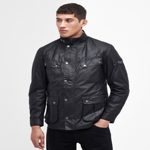 바버 남성 듀크 블랙 왁스자켓 DUKE WAX JACKET URJA4F004 BK_이미지
