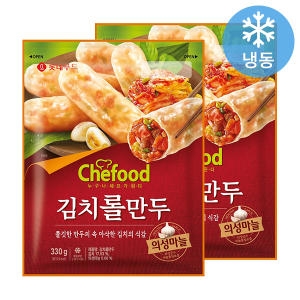 롯데 쉐푸드 김치롤만두 330gx2봉