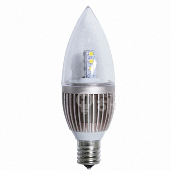 포커스 LED E14 투명 촛대구 전구색 4W_이미지