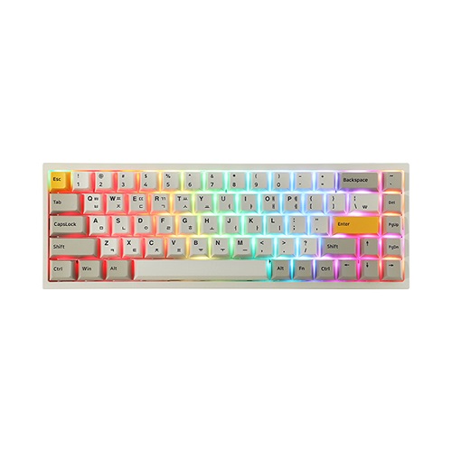앱코 K660M-L68 무선 블루투스 기계식 미니 키보드 (화이트)