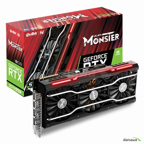 이엠텍 HV 지포스 RTX 2070 SUPER BLACK MONSTER D6 8GB