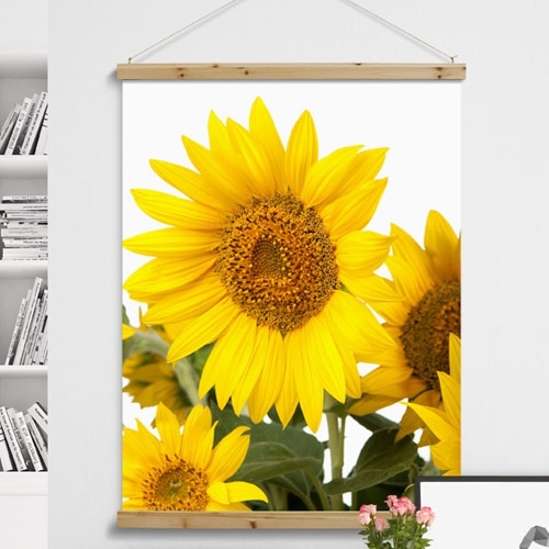 아트박스 꾸밈 tm335-우드스크롤_90CmX120Cm-태양의해바라기_이미지