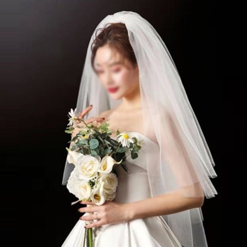 WEILL 웨딩 면사포 결혼 이벤트 셀프 공주-WF57FA7