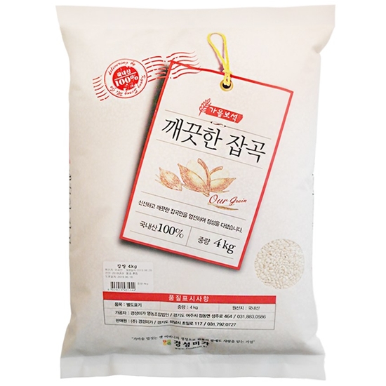 깨끗한잡곡 찹쌀 4kg