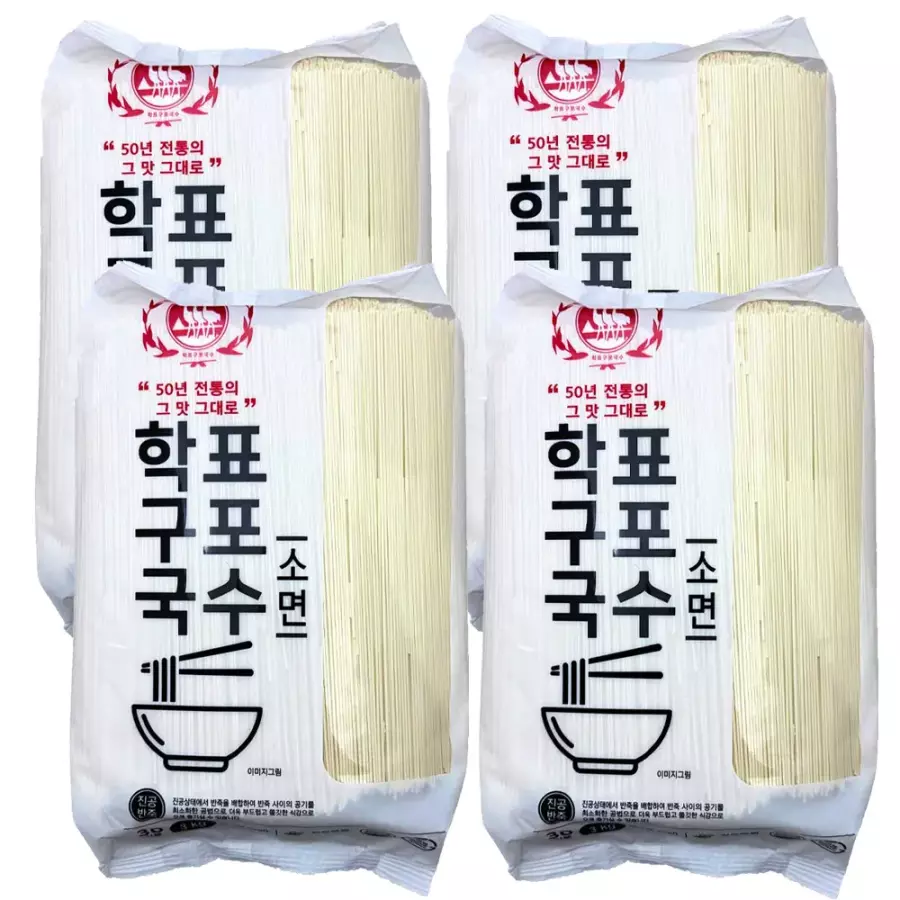 구포국수 학표 구포국수 소면 3kg (4개)_이미지