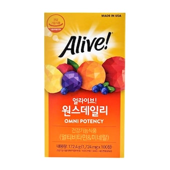 얼라이브 원스 데일리 멀티비타민 100정