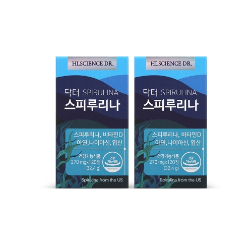 에이치엘사이언스 닥터 스피루리나 120정 (2개)_이미지