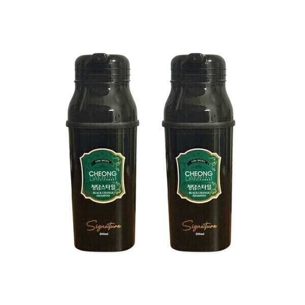 청담스타일 포레스트 블랙 체인지 염색샴푸 시그니쳐 200ml (2개)_이미지