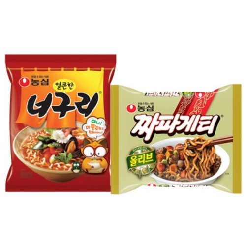 농심 짜파게티5개 + 얼큰한너구리5개_이미지
