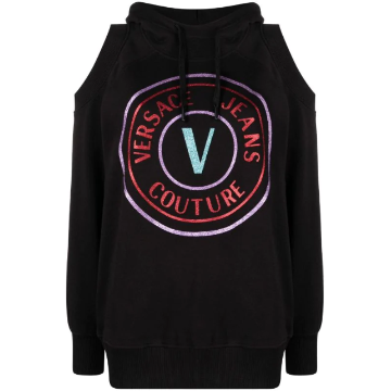 베르사체 진스꾸뛰르 로고 프린트 후드티 E73HAIT08ECF01T T 78397119_이미지