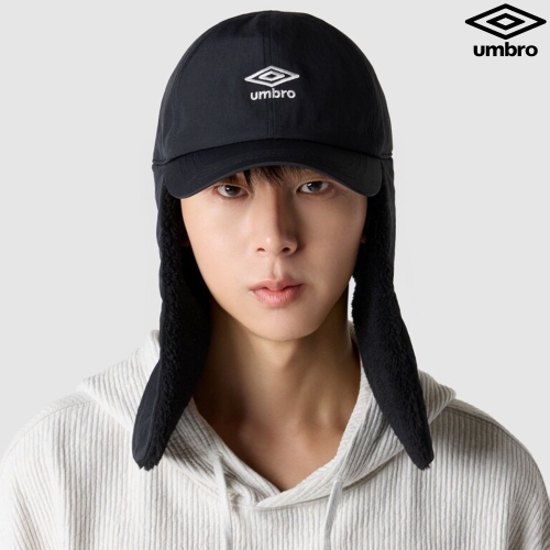 엄브로 소프트 이어플랩 캡 UQ423CCPO2_BLK0