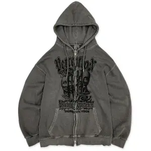 디파이클럽로버스 후드집업 The Doors of Perception Hoodie Zip-Up Charcoal 148357