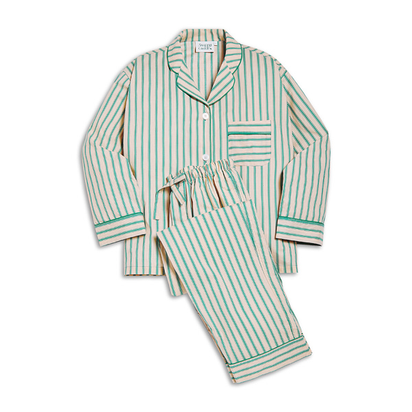 스내피커들 Chilling Stripe Pajama Set (그린)_이미지