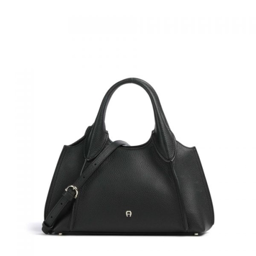 아이그너 Kayla S 핸드백 그레인드 카우 가죽 블랙 숄더백 가방 519601