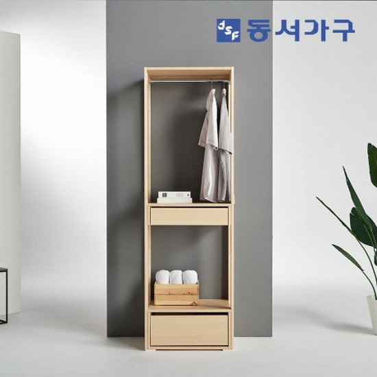 동서가구 히루 LPM 편백 드레스룸 수납옷장 1단서랍형 (60cm)