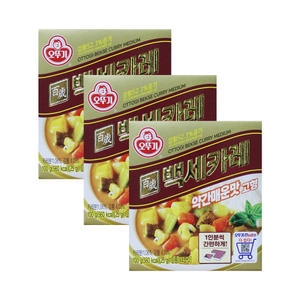 오뚜기 백세카레 약간매운맛 고형 100g (3개)_이미지