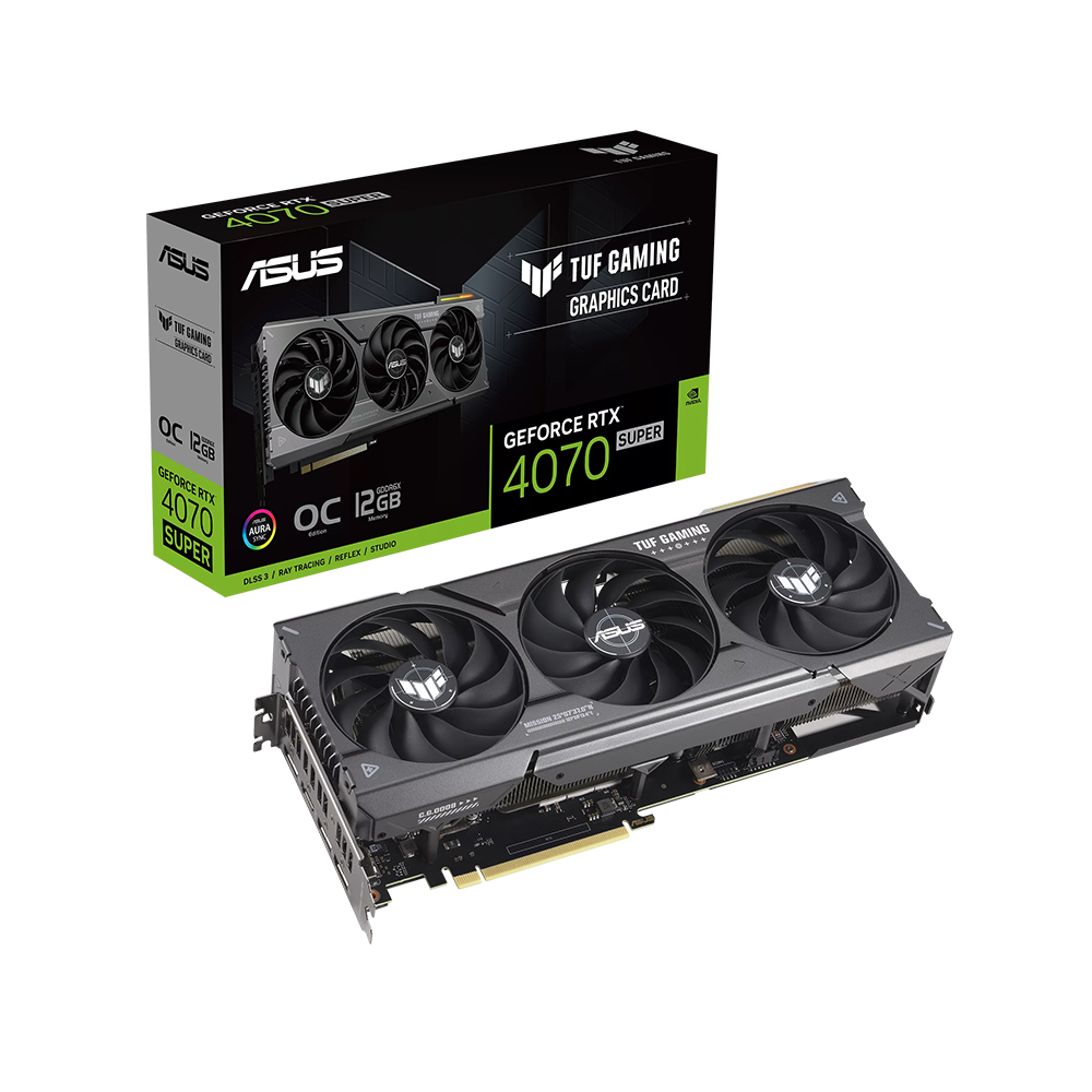 ASUS TUF Gaming 지포스 RTX 4070 SUPER O12G OC D6X 12GB 대원씨티에스_이미지